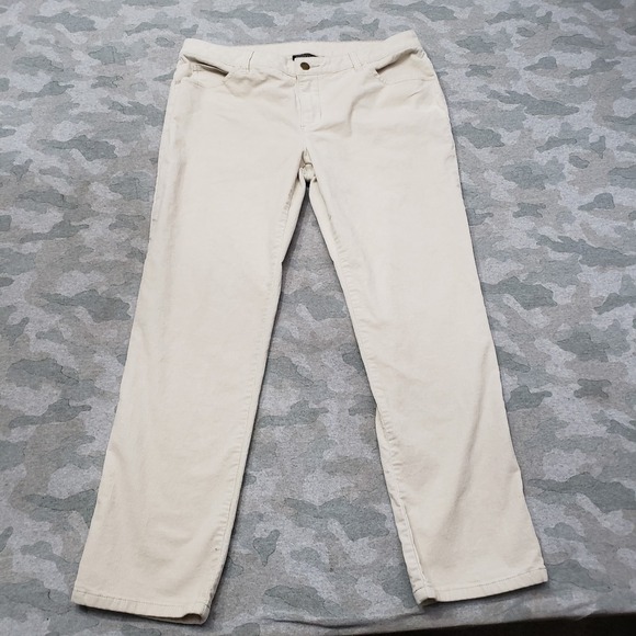 Pendleton Pants Womens 16P Beige Corduroy Pockets Straight Leg - Picture 1 of 10